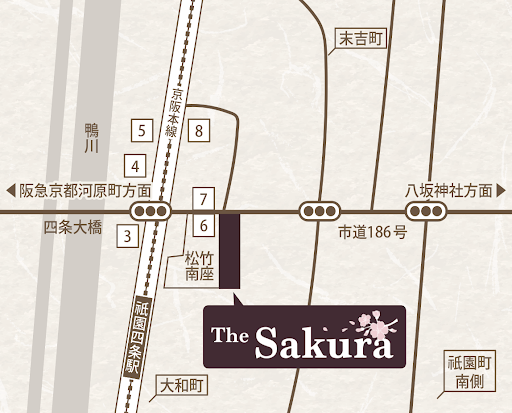 The Sakura 周辺地図